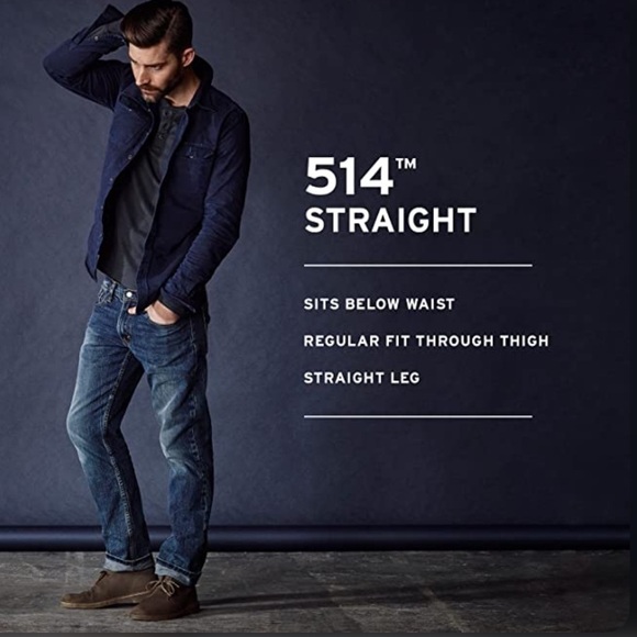 Levi’s 514 Straight Leg Jeans in Blue Size 32 x 32 - Picture 7 of 7